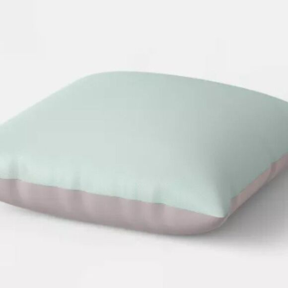 Solid Reversible Throw Pillow Set of two - Picture 3 of 4